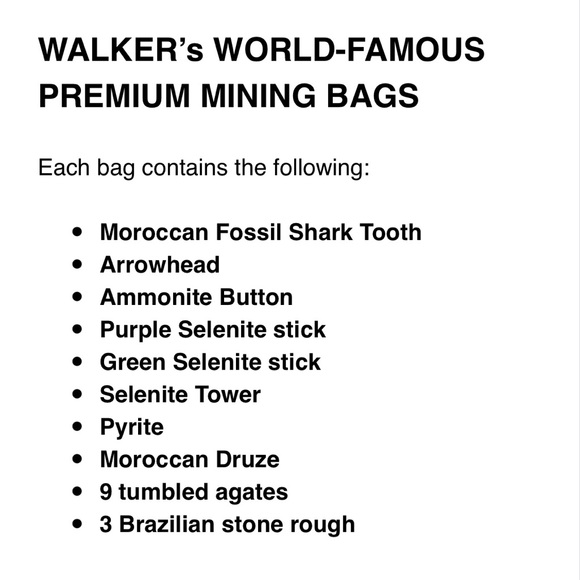 WALKER's WORLD-FAMOUS PREMIUM MINING BAGS/ GREAT FOR CHRISTMAS & BIRTHDAYS - Picture 5 of 7